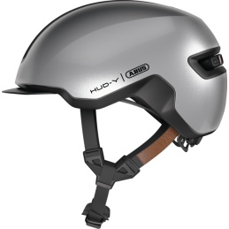 CASQUE ABUS HUD-Y GLEAM SILVER T.M