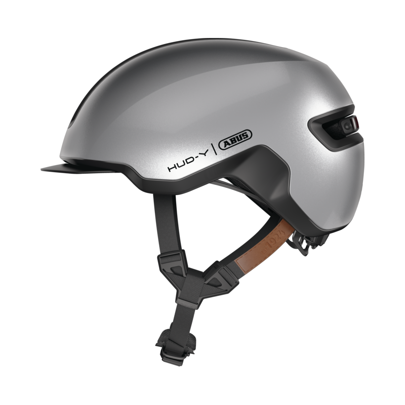 CASQUE ABUS HUD-Y GLEAM SILVER T.M