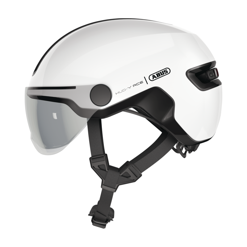 CASQUE ABUS HUD-Y ACE SHINY WHITE